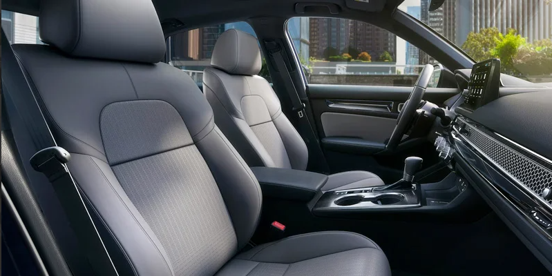 A photo of the interior of a 2025 Honda Civic Hatchback.