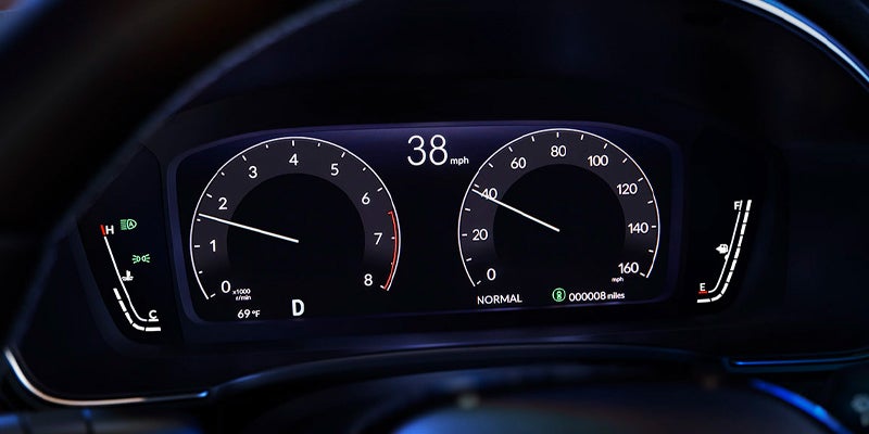 Closeup of speedometer