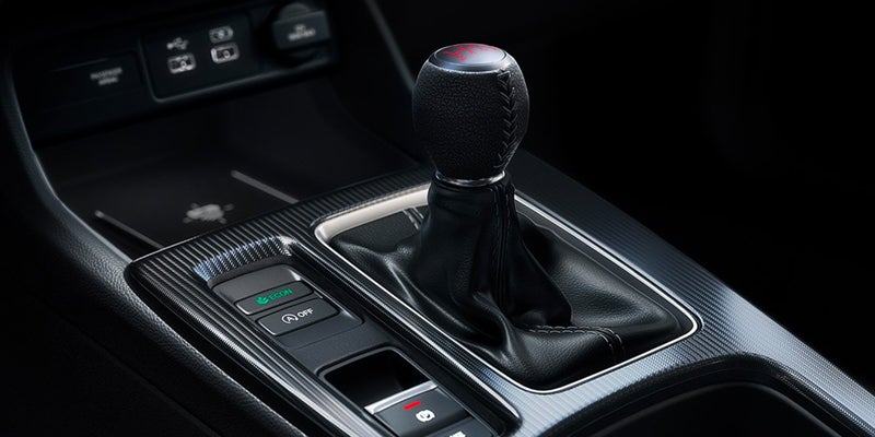 Closeup of the shifter