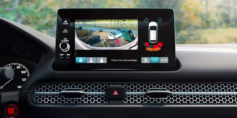 Interior view of backup camera