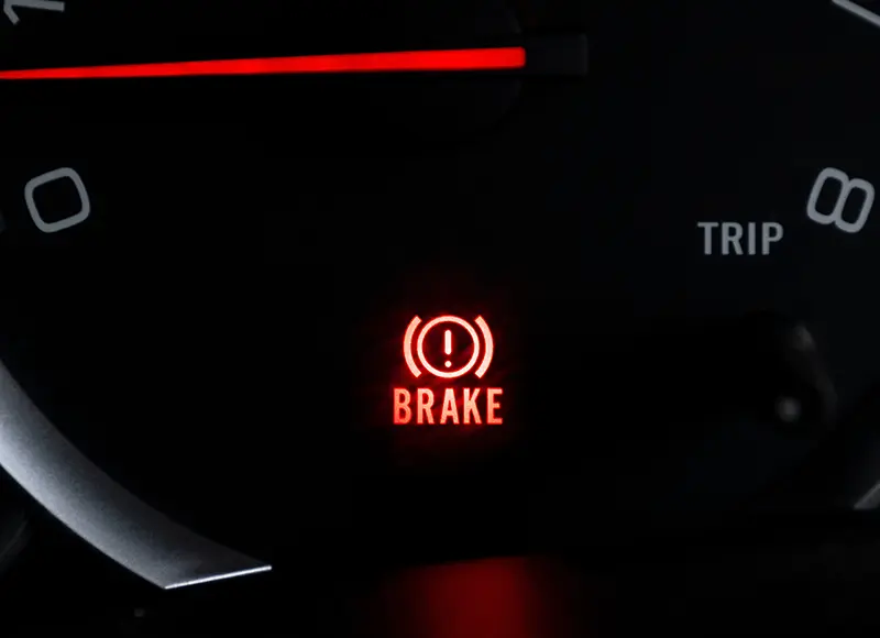 Brake Sign on Odometer