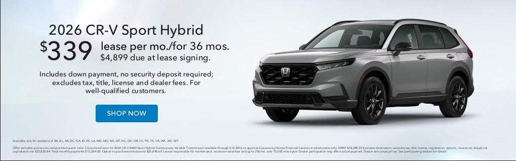 crv hybrid lease